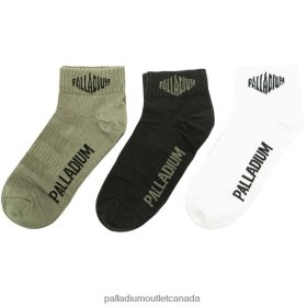 Palladium Boot - Palladium BASIC LO SOCKS PACK DUSKYGRN/STARWHT/BLK Unisex 8P44VR339 Socks