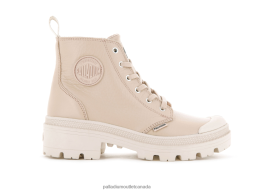 Palladium Canada - Palladium PALLABASE LEATHER LIGHT KHAKI Women 8P44VR277 Boots