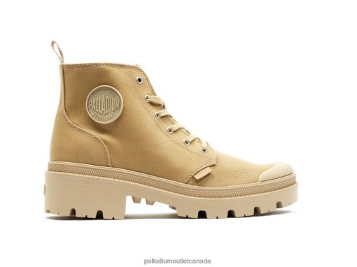 Palladium Canada - Palladium PALLABASE TWILL CARAMEL Women 8P44VR229 Boots