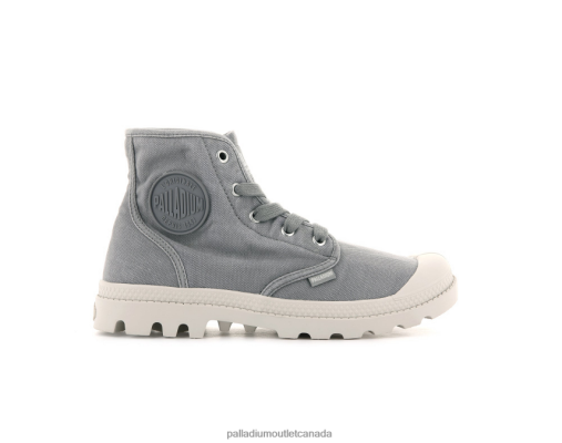 Palladium Canada - Palladium WOPAMPA HI GRAY FLANNEL Women 8P44VR253 Boots