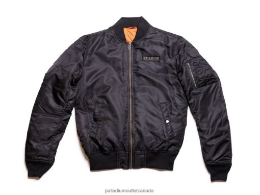 Palladium Outlet - Palladium CITY FLIGHT JACKET BLACK Men 8P44VR346 Jackets