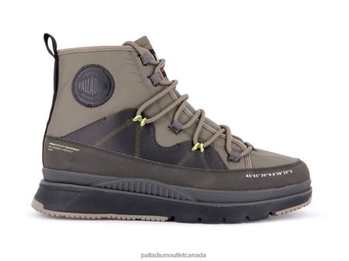 Palladium Outlet - Palladium PALLASIDER TRAVEL WATERPROOFPLUS DUSKY GREEN Men 8P44VR46 Boots