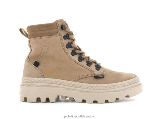 Palladium Outlet - Palladium PALLATROOPER HIKER NUBUCK OCHRE TAN Women 8P44VR230 Boots
