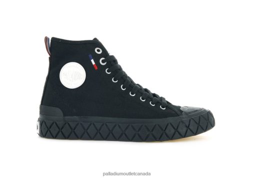 Palladium Outlet - Palladium PALLA ACE CANVAS MID BLACK Unisex 8P44VR150 Shoes