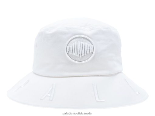 Palladium Shoes - Palladium LOGO BUCKET HAT WHITE Unisex 8P44VR332 Hats