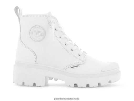 Palladium Shoes - Palladium PALLABASE LEATHER WHITE/BLACK Women 8P44VR224 Boots