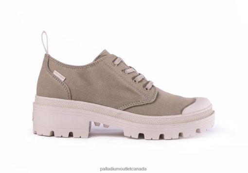 Palladium Shoes - Palladium PALLABASE TWILL LO LIGHT GREY Women 8P44VR276 Shoes