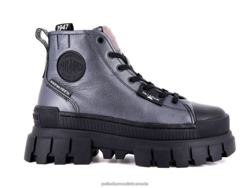 Palladium Shoes - Palladium REVOLT HI METAL DARK SILVER Women 8P44VR288 Boots
