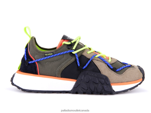 Palladium Shoes - Palladium TROOP RUNNER LACE IT OLIVE NIGHT/FIRECRACKER Unisex 8P44VR168 Shoes
