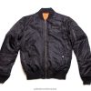 Palladium Outlet - Palladium CITY FLIGHT JACKET BLACK Men 8P44VR346 Jackets